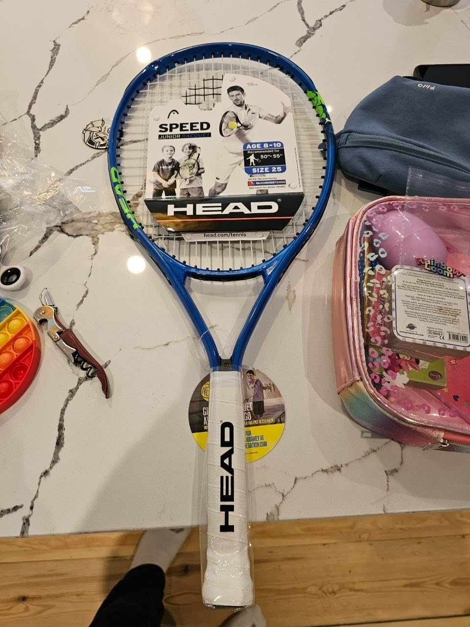 HEAD Speed 25 Junior Tennis Racquet, Blue (SIOC) | Pre-Strung, Ages 8-11 customer photo 1