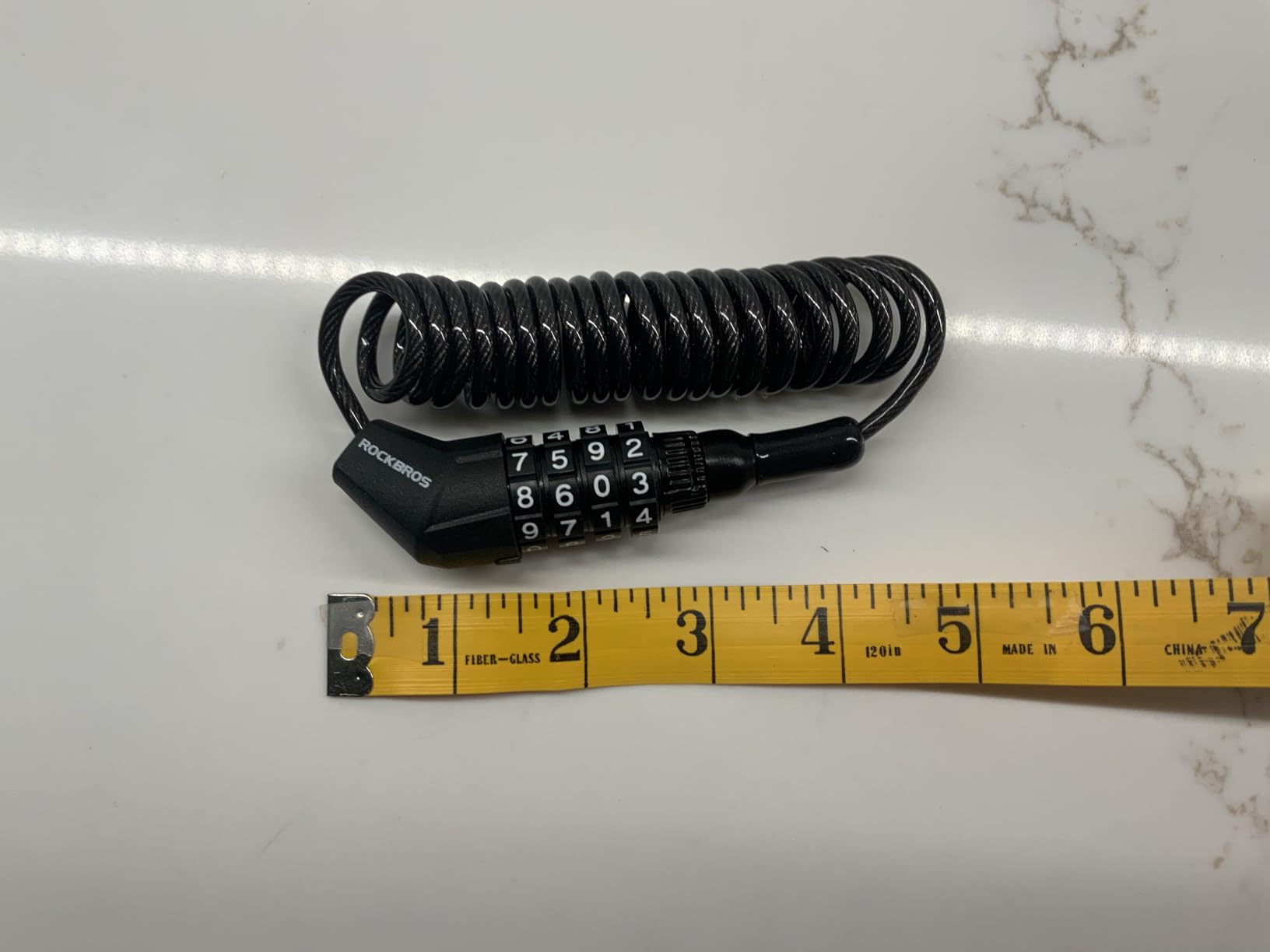 ROCKBROS Motorcycle Helmet Lock Combination 4 Digit Lightweight Cable | 0.18
