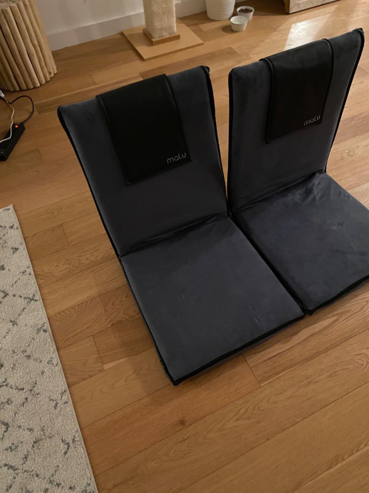 malu Floor Chair Padded w/Back Support - Japanese Chair Meditation Cushion customer photo 2