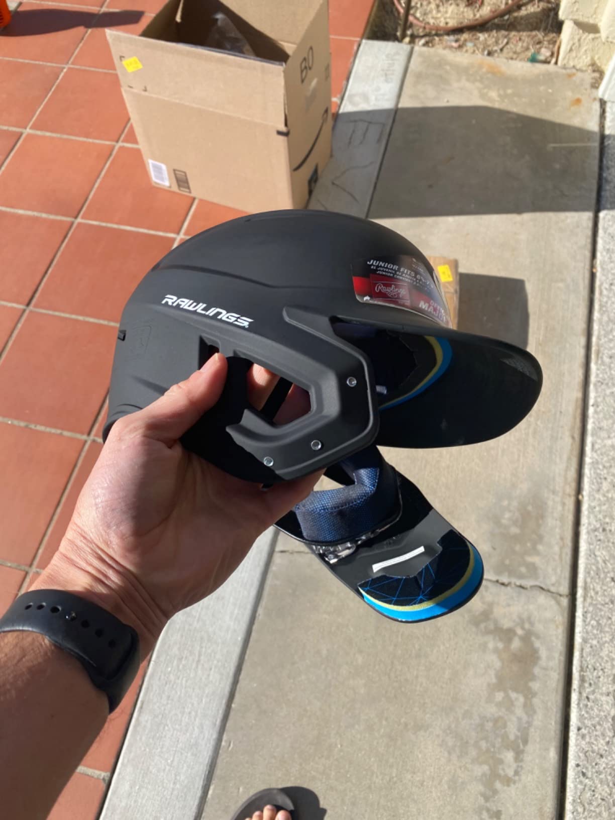Rawlings | MACH Adjust Baseball Batting Helmet | Adjustable Face Guard | Matte | JR & SR Sizes | Multiple Colors customer photo 2
