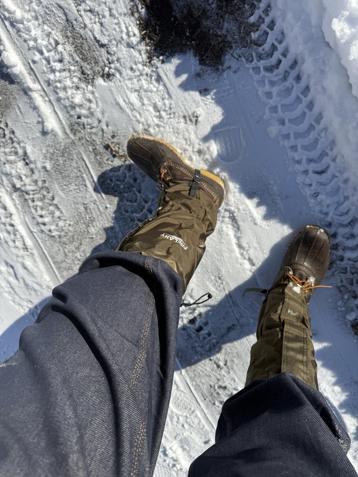 Frelaxy Leg Gaiters Ultra HIGH-Performance Hunting Gaiters Hiking Gaiters | 100% Waterproof Hiking Gaiters with Upgraded Rubber Foot Strap, Adjustable Snow Boot Gaiters customer photo 1