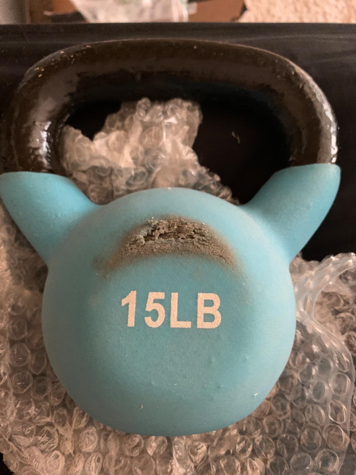 RitFit Neoprene Coated Kettlebell Weight Set, Solid Cast Iron customer photo 1