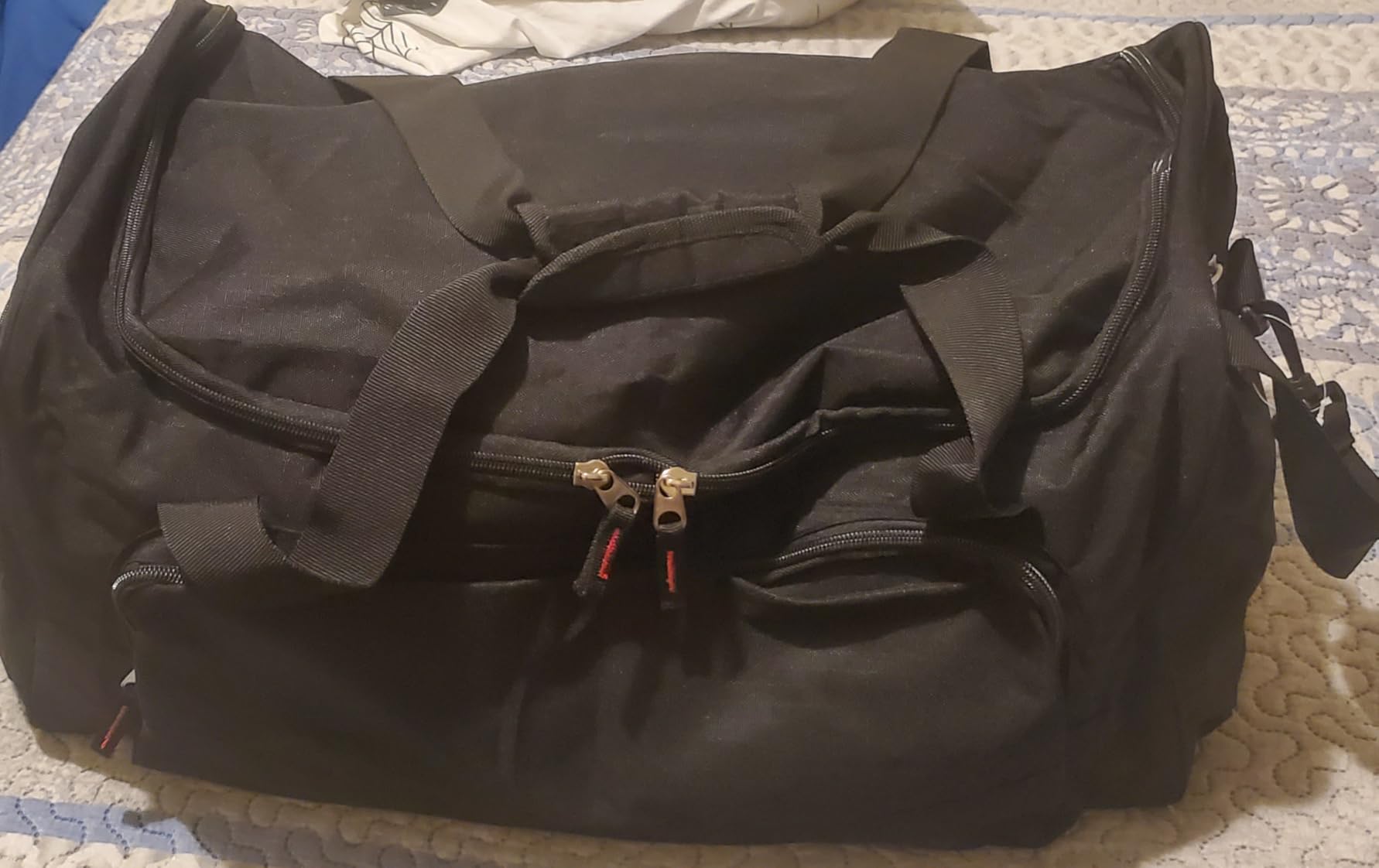 Gym Bag for Men & Women - 50L Large Duffle Bag for Travel, Black customer photo 1