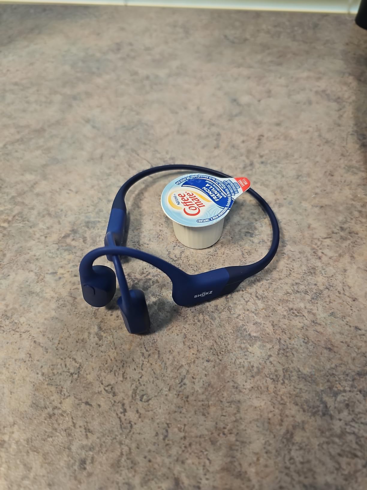 OpenRun Mini Bone Conduction Open-Ear Bluetooth Headphones, Black | Bundle with Sweat Headband; Open ear comfort; Lightweight & Secure fit; IP67 water resistance; 8H battery; Running/Cycling customer photo 1