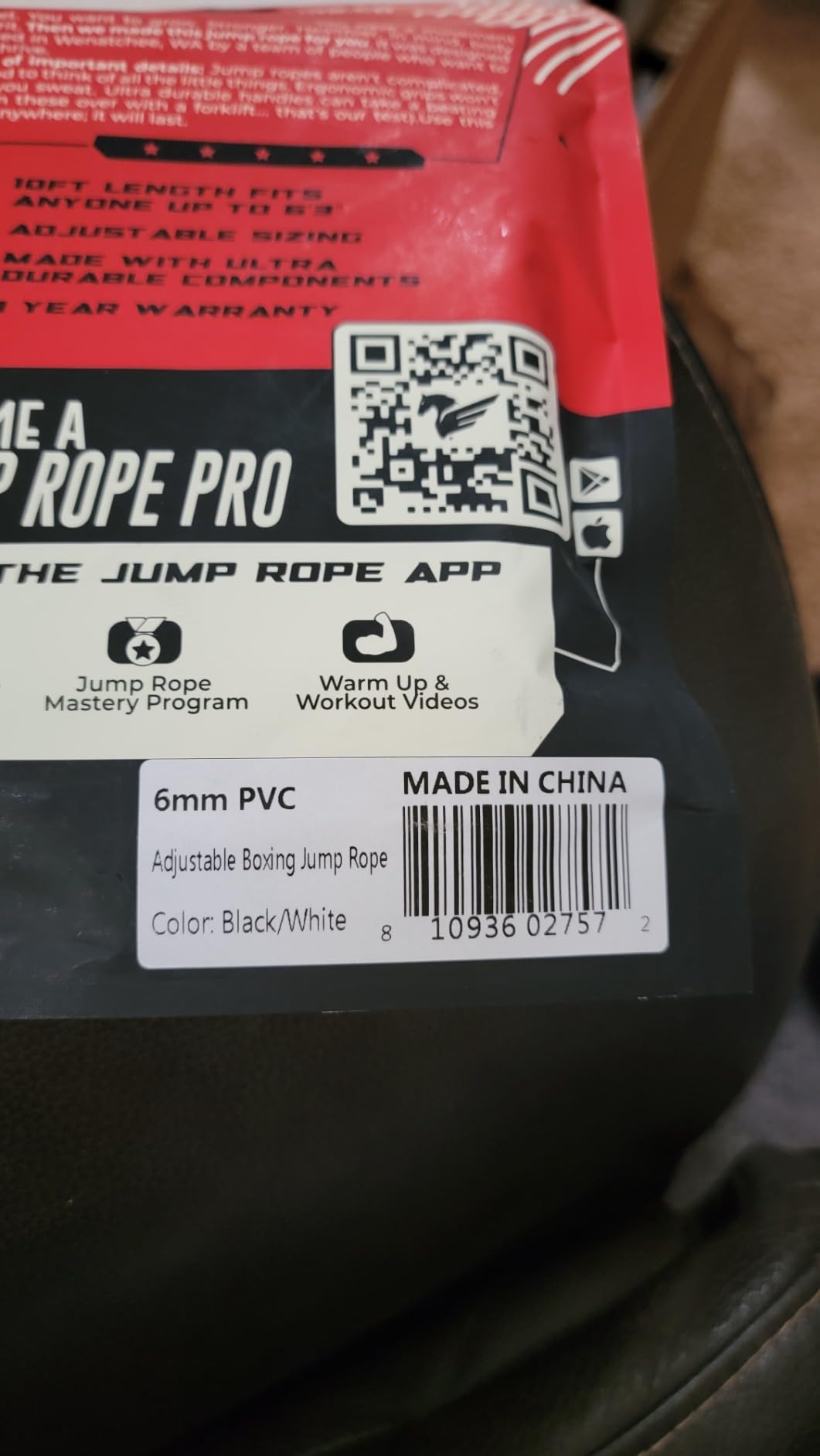 Elite Jumps 6mm PVC Jump Rope, Adjustable Skipping Rope | Non-kinking PVC cord. Unbreakable handles. Smooth rotation. For cardio and boxing. customer photo 1