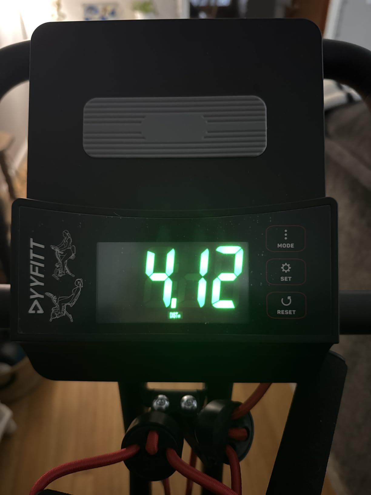 YYFITT 3-IN-1 Exercise Bike with Luminous Display | Foldable | XXL Backrest customer photo 1