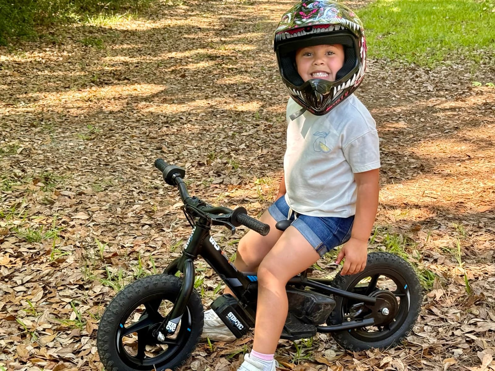 WOW Youth Kids Motocross BMX MX ATV Dirt Bike Dianosour Helmet Dragon + Goggles + Martian Youth Glove Bundle: HJOY MG Bundle customer photo 1