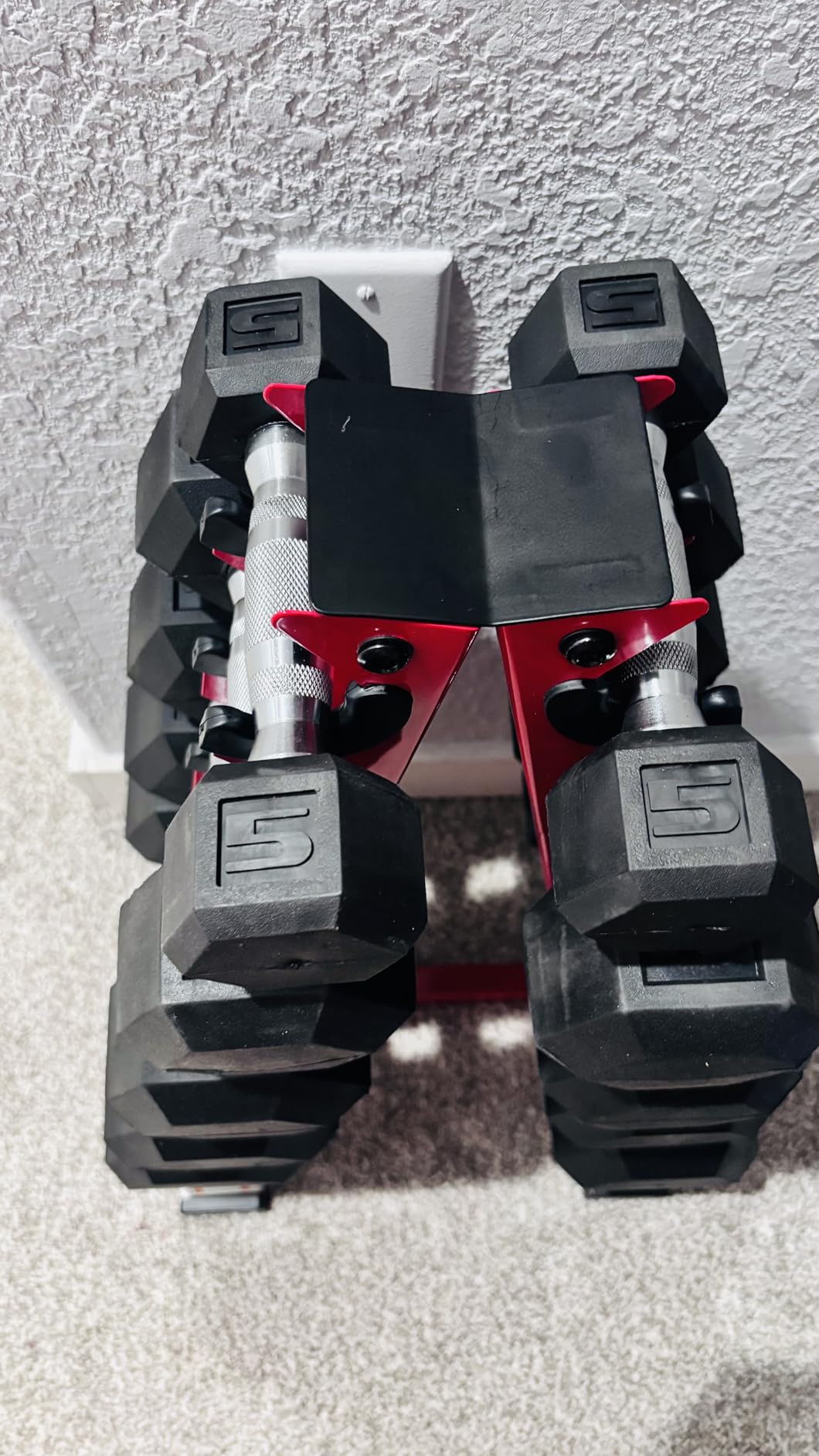 CAP Barbell 150 LB Coated Hex Dumbbell Weight Set with Vertical Rack | Multiple Options customer photo 1