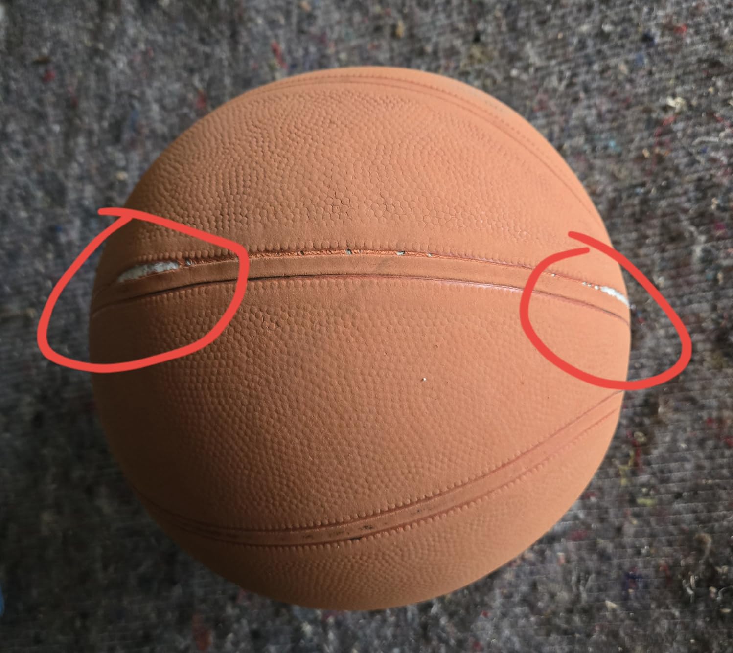 AND1 Rubber Basketball, Official Regulation Size 7(29.5
