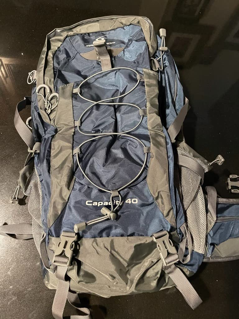 Maelstrom 40L Hiking Backpack, Lightweight Camping Daypack with Rain Cover | Water-Resistant Rip-Stop Nylon, Wet/Dry Separation, Multi-Pockets, Survival Whistle customer photo 1