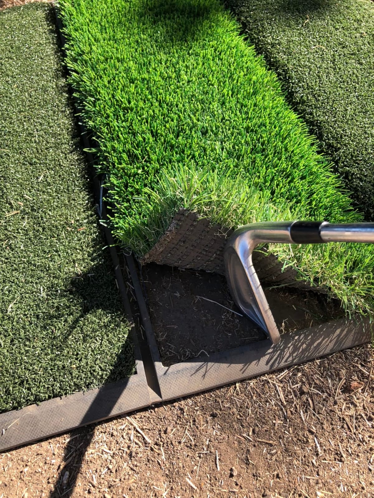 CHAMPKEY Professional Tri-Turf Golf Hitting Mat | Heavy Duty Rubber Backing Practice Mat Ideal for Indoor and Outdoor Training customer photo 1