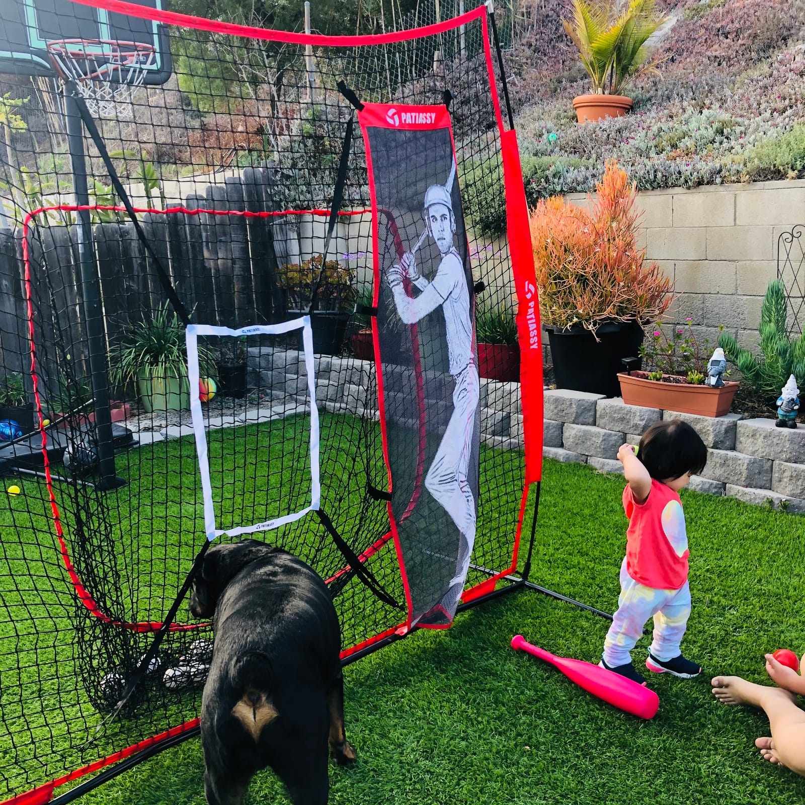 Complete Badminton Set for Backyard Outdoor Badminton Net & Racket | Anti-Sag Design, 4 Professional Badminton Rackets, 4 Nylon Shuttlecocks & Carry Bag for Outdoor Games, Yard Games & Camping customer photo 2