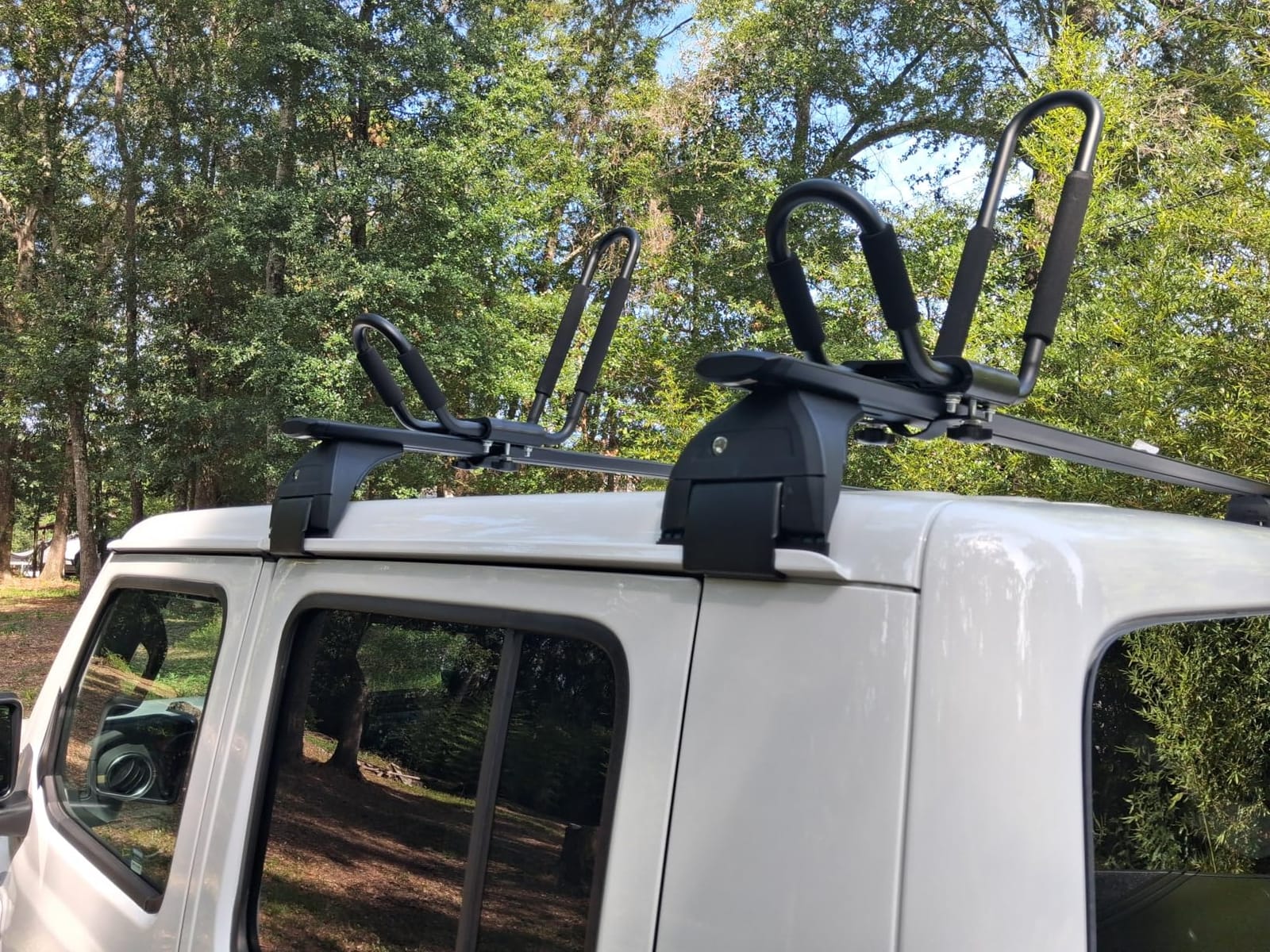 PIRIPARA Kayak Roof Rack 2 Pairs J-Bar Carrier Holder for Canoe, SUV, Cars, Truck, Surf Ski, Car Top Mount Racks for Trip, Set of 4 customer photo 2