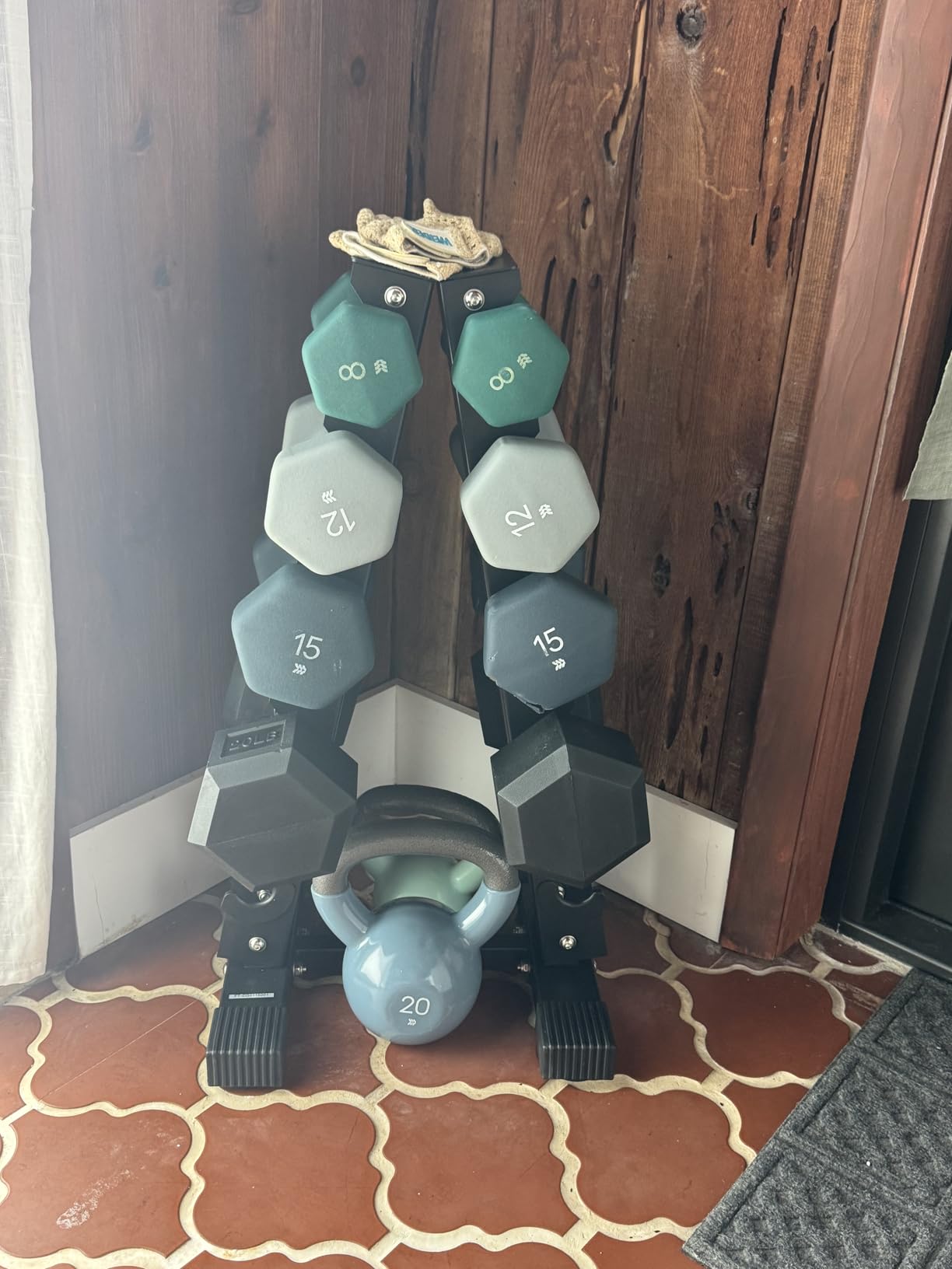 Dumbbell Rack Stand Only, Weight Rack for Dumbbells Compact A-Frame Home Gym Space Saver, 480/800 LBS Weight Capacity customer photo 1