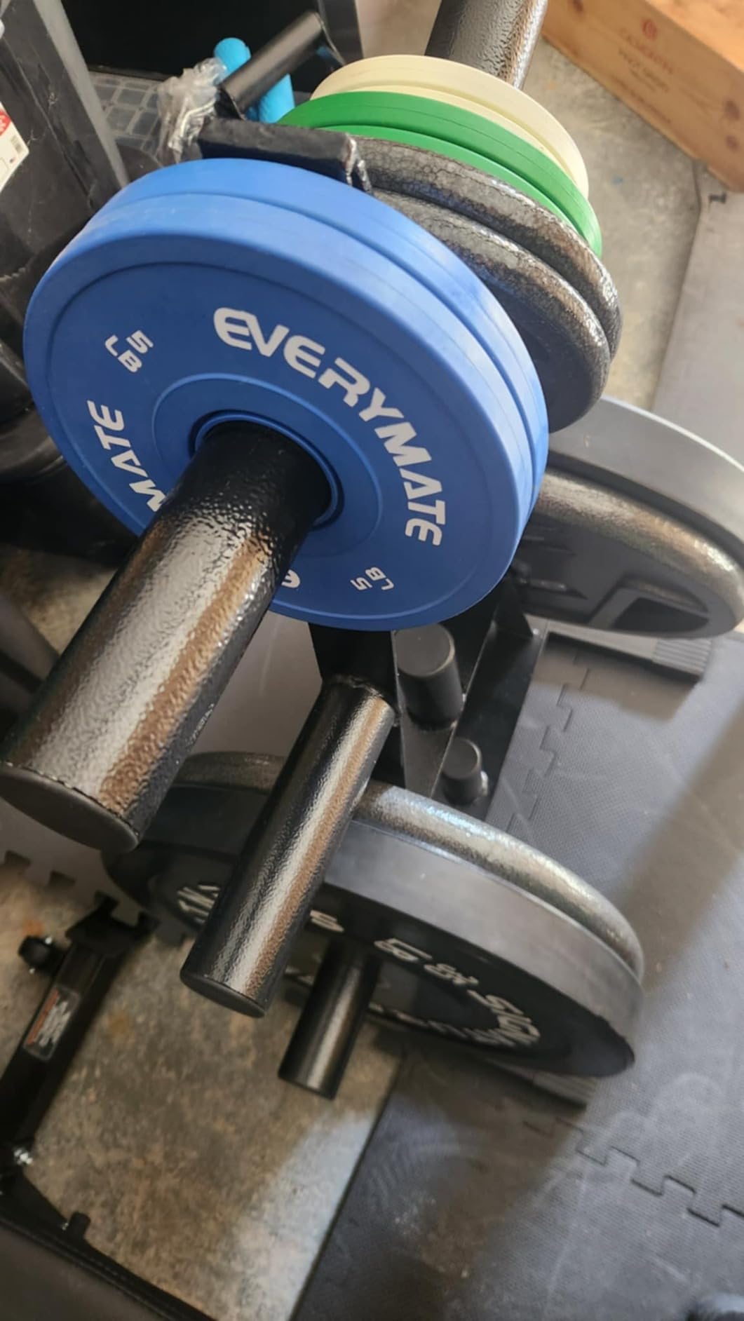 EVERYMATE Change Weight Plates 1.25LB 2.5LB 5LB Set Fractional Plate Olympic Bumper Plates for Cross Training Bumper Weight Plates Steel Insert Strength Training Weight Plates customer photo 1