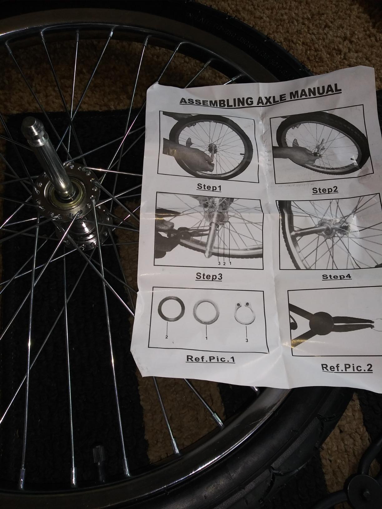 Aosom Bicycle Cargo Trailer Two Wheel Fits 20