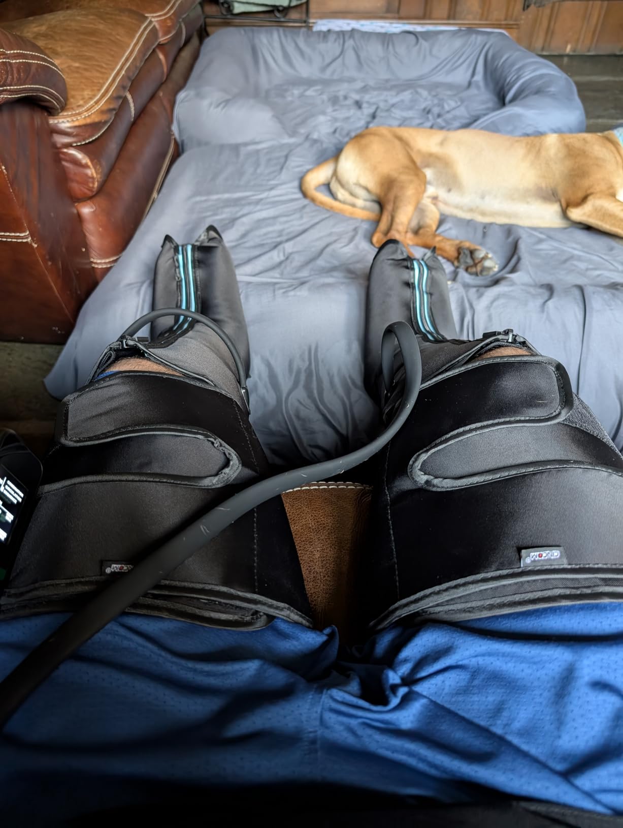 CINCOM Leg Massager with Heat and Air Compression for Pain Relief FSA - HSA | Air compression boots, for calf & foot, promotes recovery, relieves edema customer photo 1