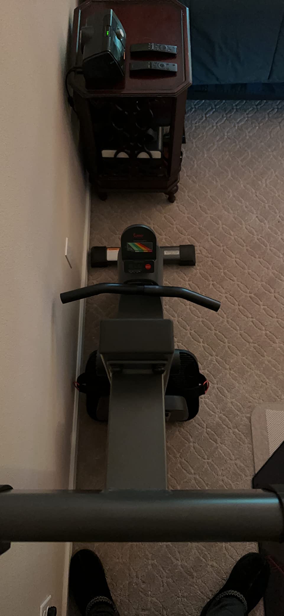 Sunny Health & Fitness Smart Magnetic Rowing Machine with Extra Long Rail customer photo 2