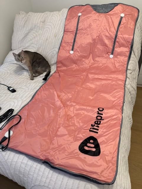 LifePro BioRemedy Infrared Sauna Blanket for Home Relaxation Detox | Portable Low EMF Carbon Fiber Dual-Layer, Adjustable 86-158°F, 20-60 Min Timer, Far Infrared Full Body Relaxation customer photo 1