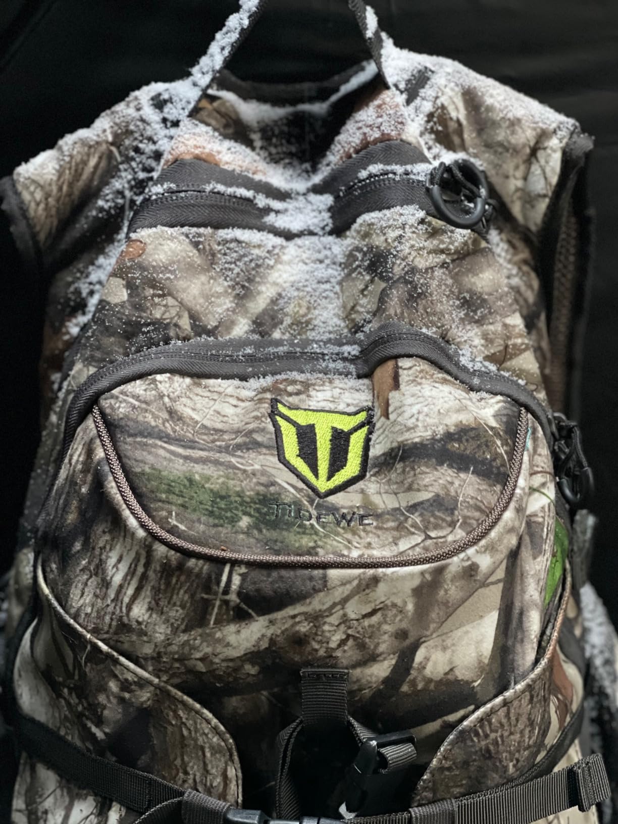 TIDEWE 40L Camo Backpack for Men, Waterproof Hiking Daypack with Rain Cover | Quiet Fabric, Multi-Pocket Organization, Breathable Back Panel, Hydration Compatible, Padded Shoulder Straps, Next Camo G2 customer photo 2