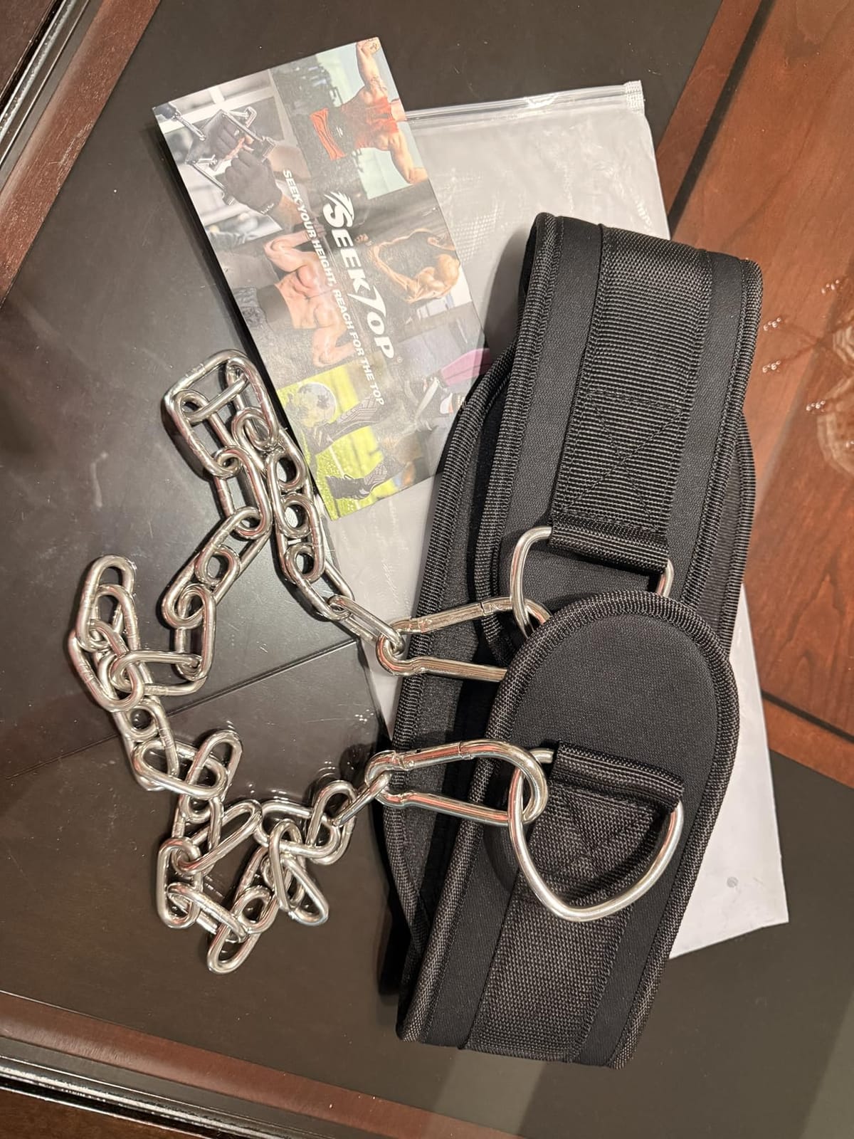 Seektop Dip Belt With Chain for Weightlifting, Dips, Pull Ups and Squats customer photo 2