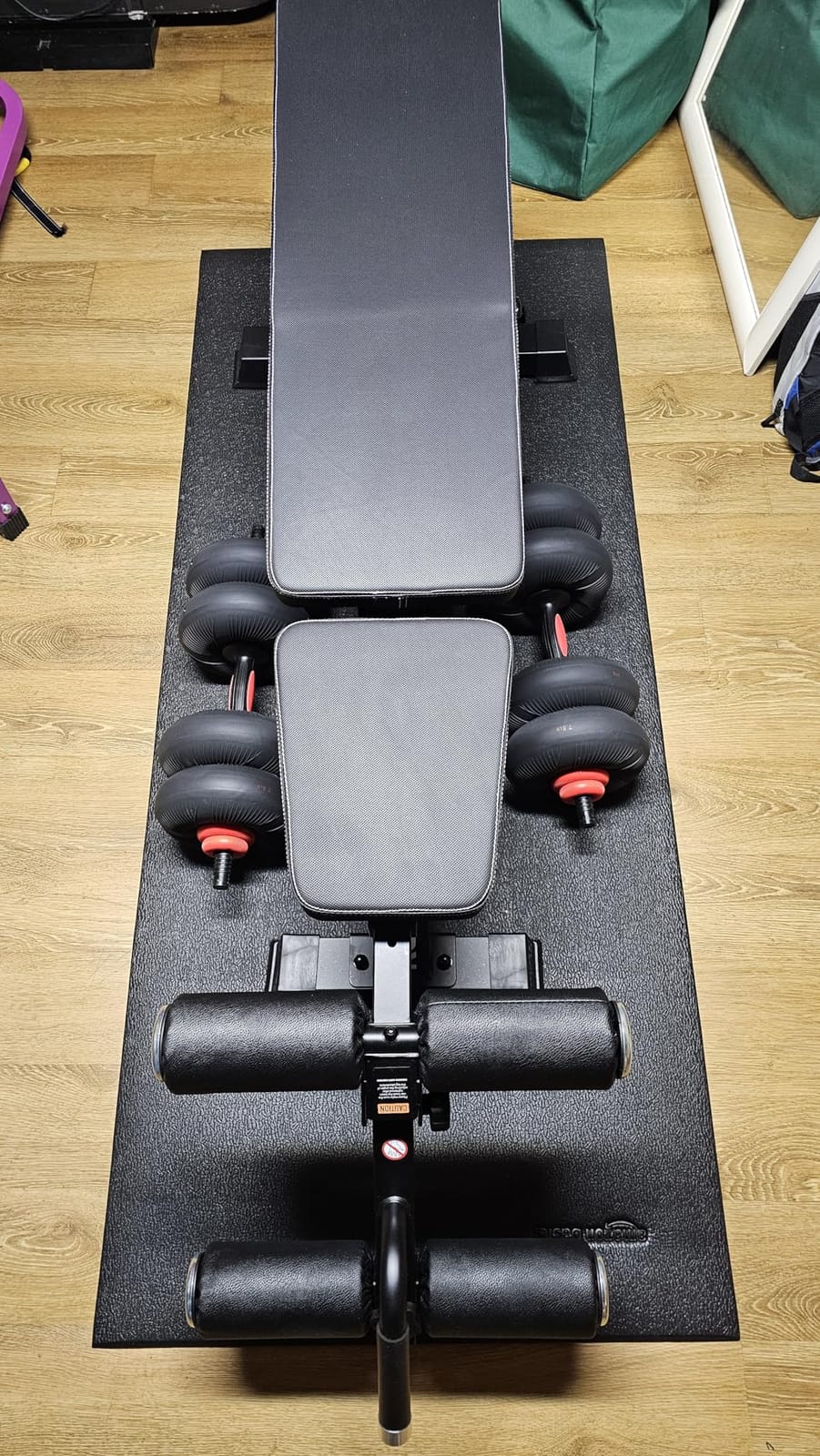 Keppi FID Adjustable Weight Bench, Heavy Duty Workout Bench for Home Gym | 1200lb Weight Capacity, 36 Adjustable Positions Flat Incline Decline Bench with 36-inch Extended Backrest customer photo 1