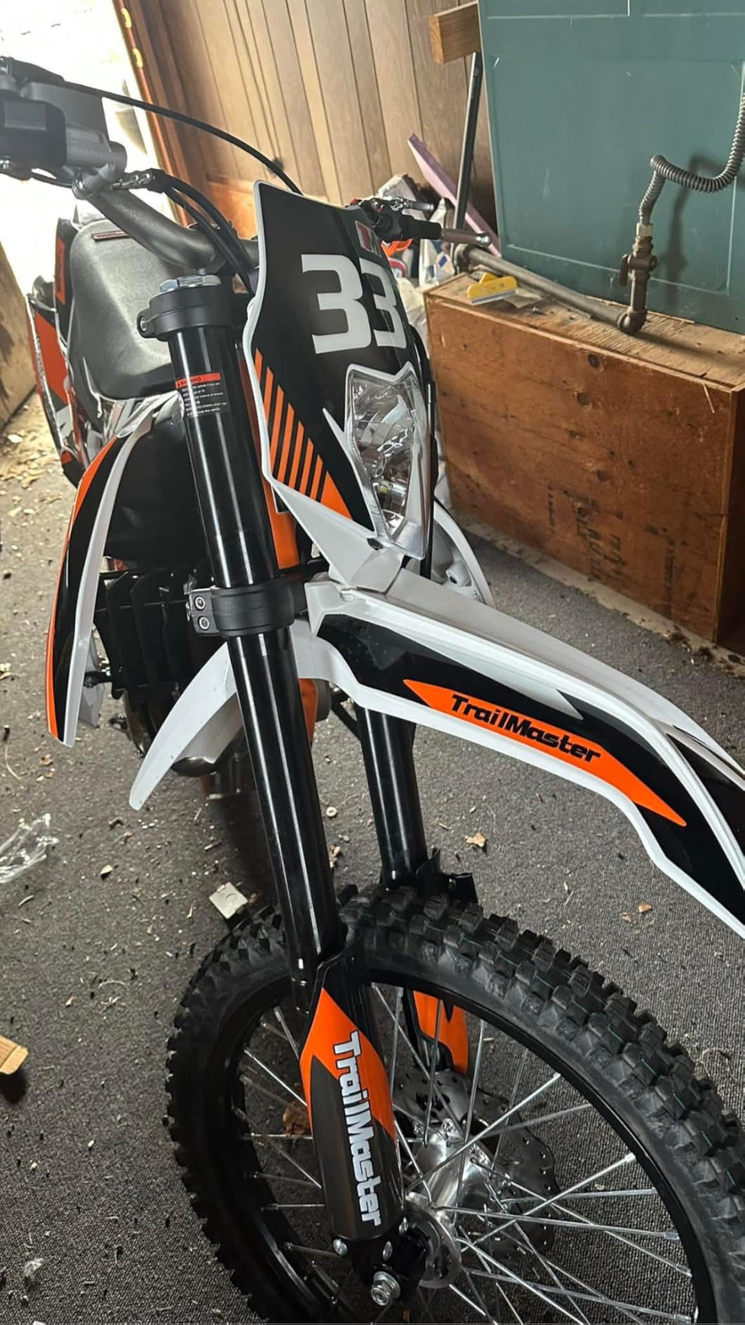 Trailmaster TM33 250cc Dirt Bike. Off-Road, LED Head Light, Manual 5 Speed, 21 inch Front tire, 37 inch seat Height customer photo 1