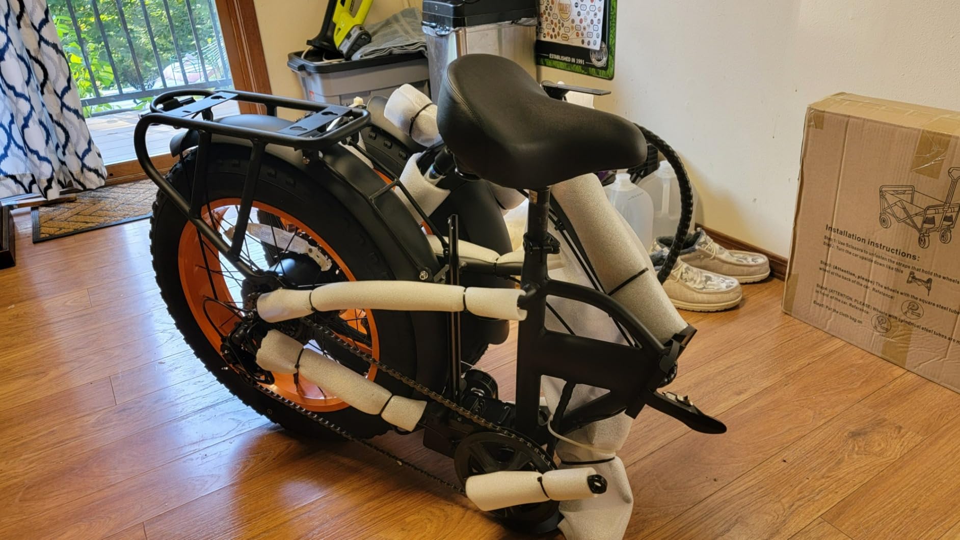 NARRAK Fat Tire Folding Electric Bike, 48V & 624Wh Lithium Removable Battery, Peak 1100W Brushless Motor, Max Speed 20Mph, M5 Large LCD Display, Suspension, Step-Over/Thru Frame customer photo 2
