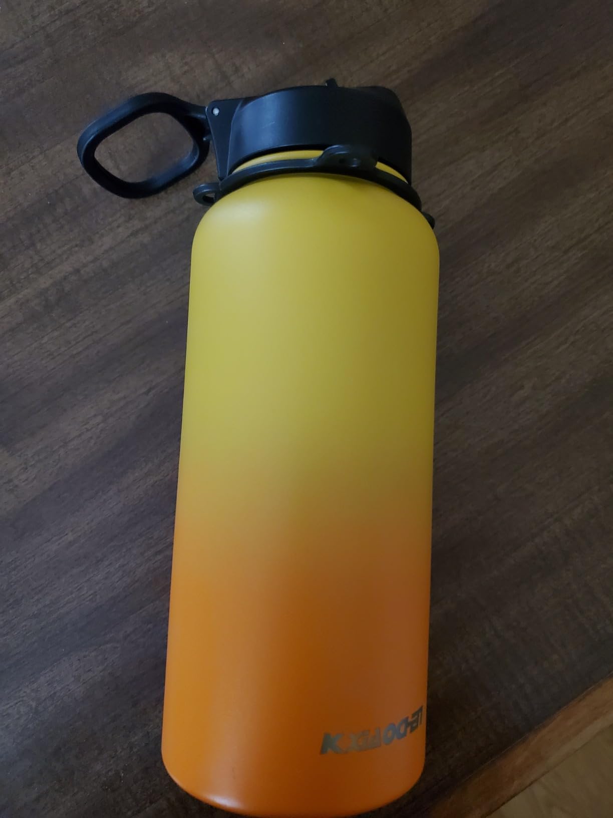 KXIAOCHEN Insulated Water Bottle with Strap, 48-Hour Cold, 2 Lids | Triple-wall insulation, lead-free 18/8 Stainless steel, paracord handle, carabiner clip, for gym, hiking, camping and travel customer photo 2