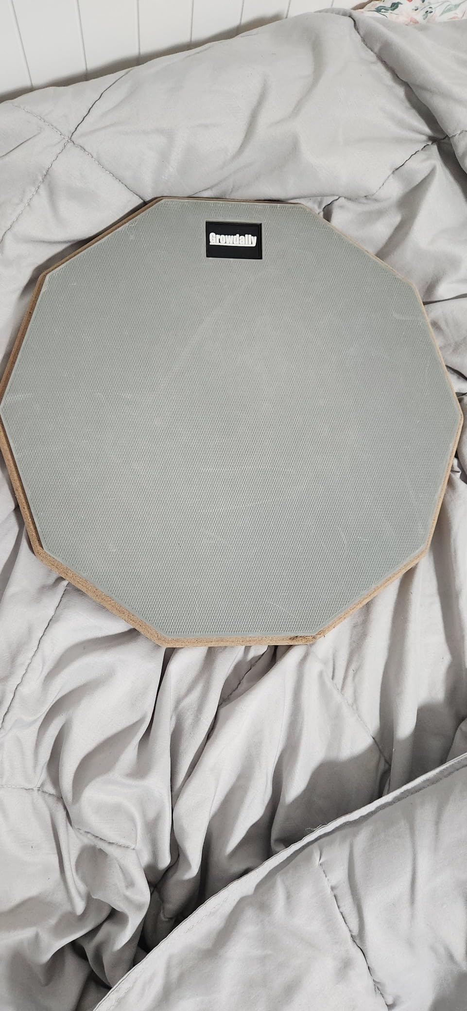 Drum Practice Pad for drumming drum pad and sticks 12 In | Sided With 2 Pairs/4 Maple 5A Drum Sticks & Storage Bag (Gray) customer photo 2