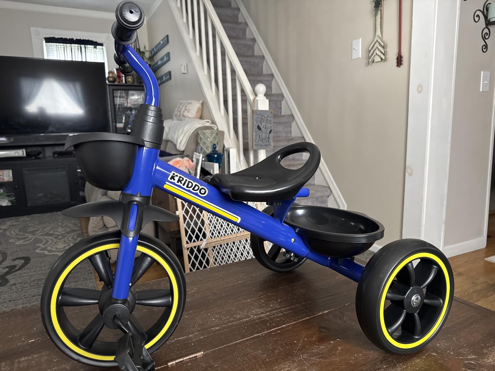 KRIDDO Toddler Tricycle for Toddlers Age 2-5, Tool-Free Trike | Tricycles for 3-5 Year Olds, Green, Easy to Assemble, 2 Year Old Boy Birthday Gift, Outdoor Toys customer photo 2