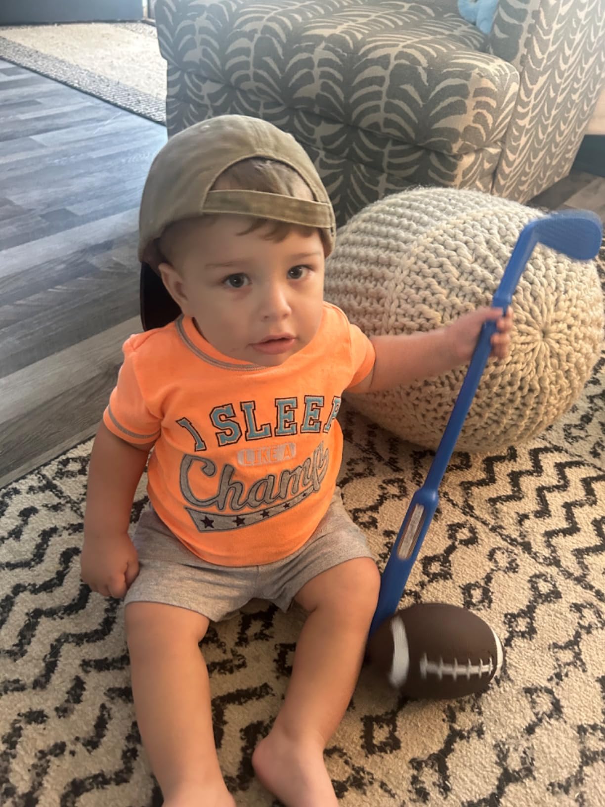 Liberry Toddler Golf Clubs Set Toy for 1 2 3 4 Years Old Boys Girls, Blue | Upgraded Kids Golf Cart, Shoulder Strap Design, Indoor and Outdoor Sports Game, Birthday Gifts for Baby customer photo 2
