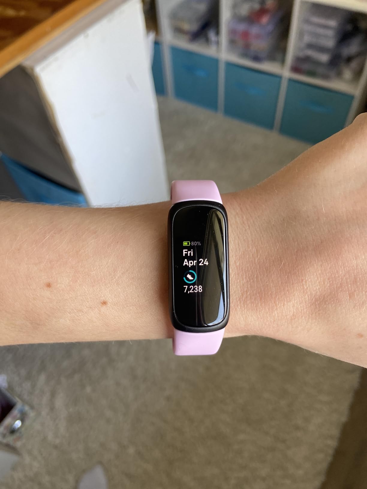Inspire 3 Fitness Tracker - Advanced Health Insights with Stress Management, Workout Intensity & Sleep Tracking, 24/7 Heart Rate (Lilac Bliss/Black) customer photo 2