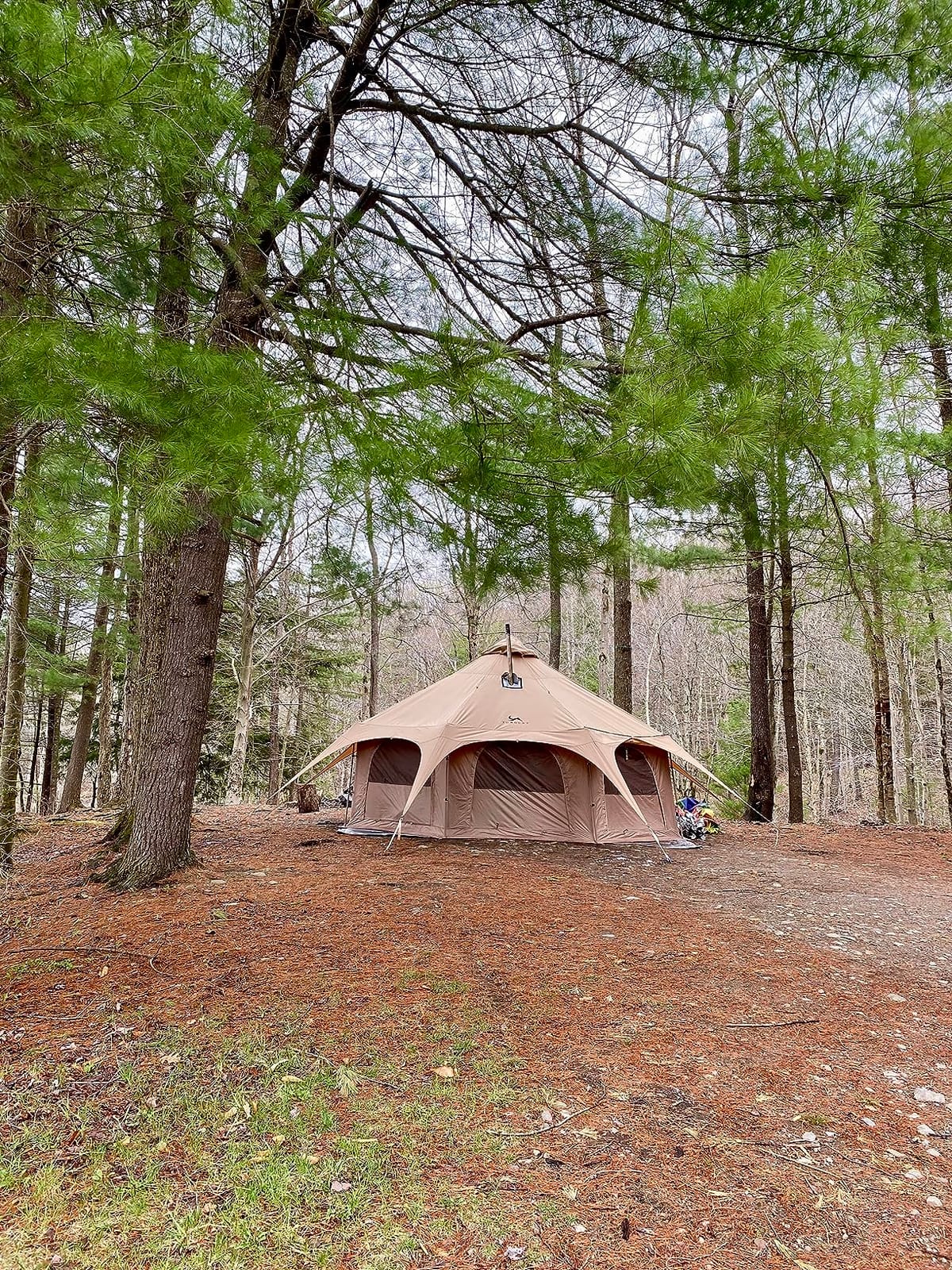 MC TOMOUNT Canvas Bell Tent with Stove Jack, 16.4ft*High9.2ft Glamping Tent customer photo 2