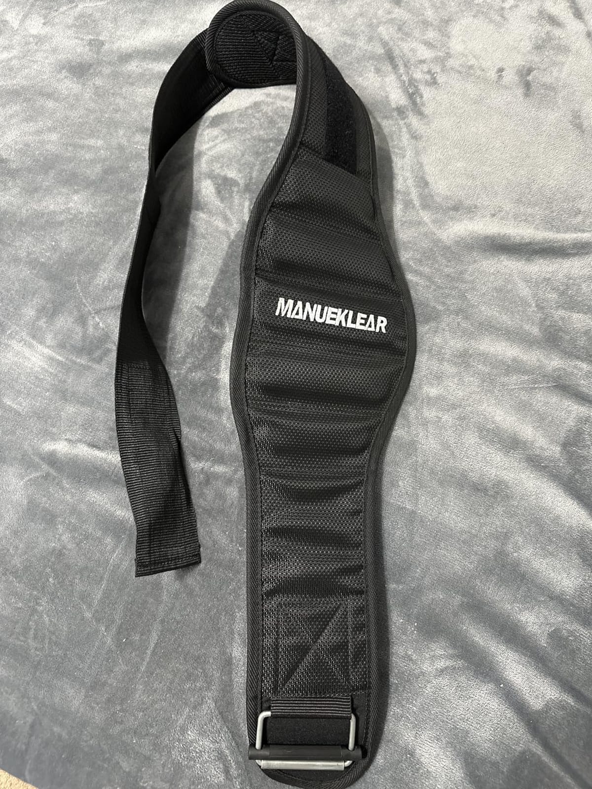 MANUEKLEAR Embroidered Weight Lifting Belt for Gym Workouts | Weightlifting Belt for Men Women-Bodybuilding Fitness Back Support for Cross Training, Squats, Lunges customer photo 1