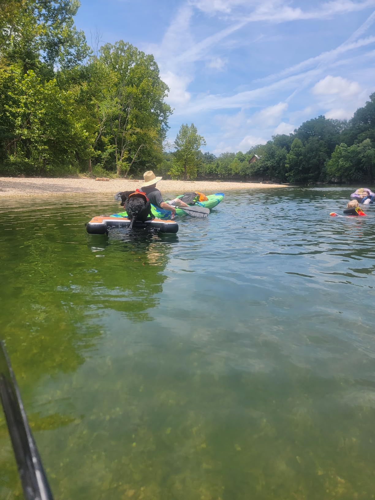 DOK Dog-DOK Inflatable Dock Platform: Safe & Easy Water Access for Dogs Up to 250 lbs; Floating Non-Slip EVA Foam with Dog Boat Ramp for Pool, Dock, & Lake | Military Grade & High Visibility customer photo 1