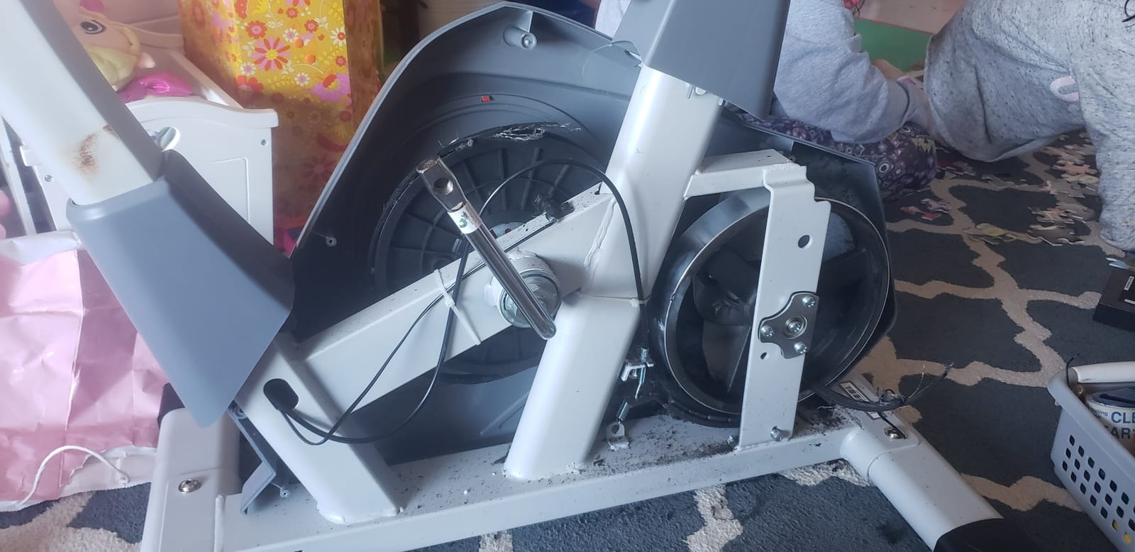 Sunny Health & Fitness Smart Magnetic Upright Exercise Bike for Home Cardio | Free SunnyFit App Connectivity, Adjustable Resistance, Custom Riding Position, Wide Inseam Range, Up to 300LB Capacity customer photo 2