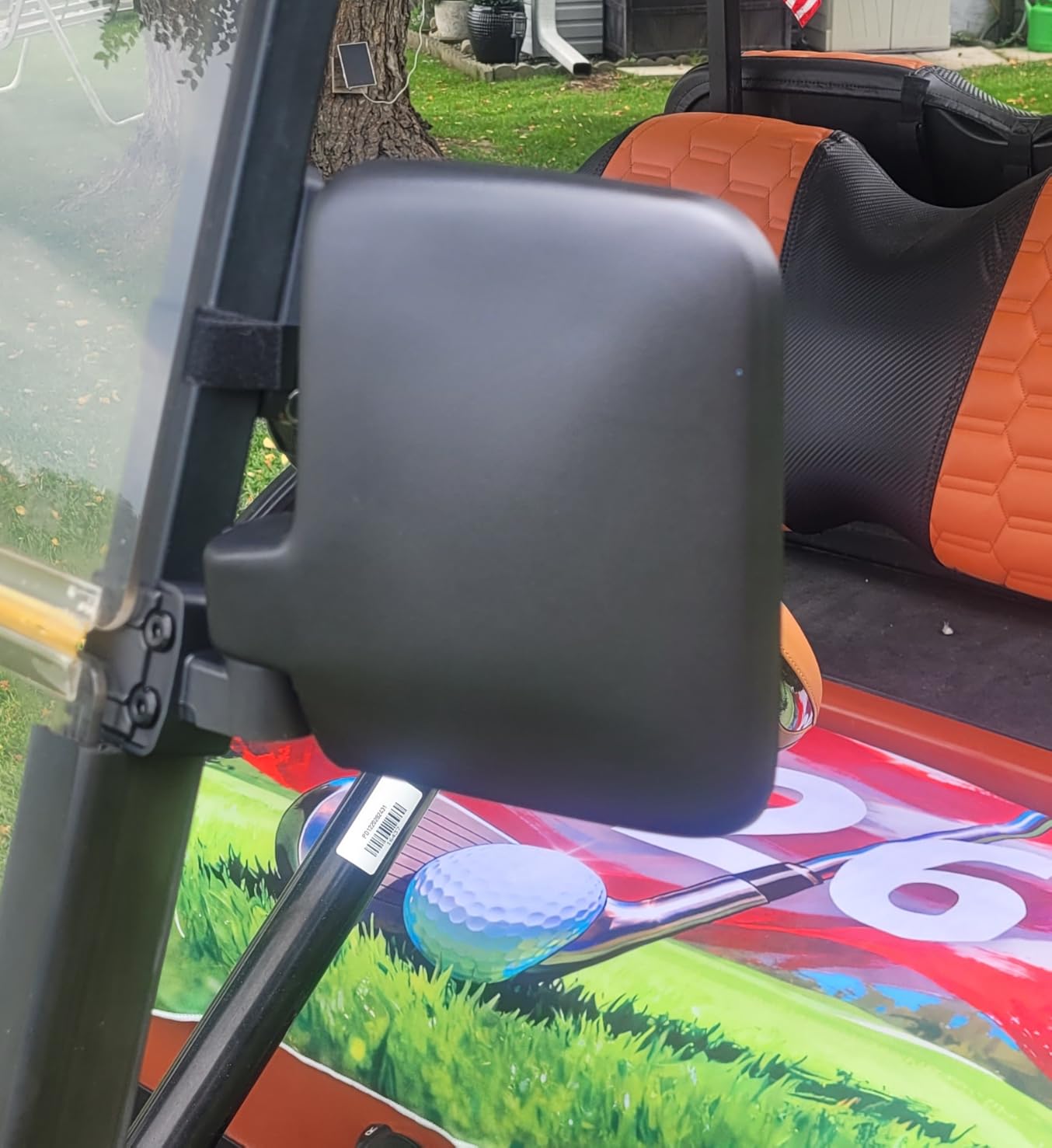 10L0L Golf Cart Mirror for Yamaha Club Car EZGO No Drilling Side Mirrors | 180° Rotation Foldable Rear View Mirrors, HD Shatterproof Glass, Easy Install for DS/Precedent/TXT/RXV and Other Carts customer photo 2