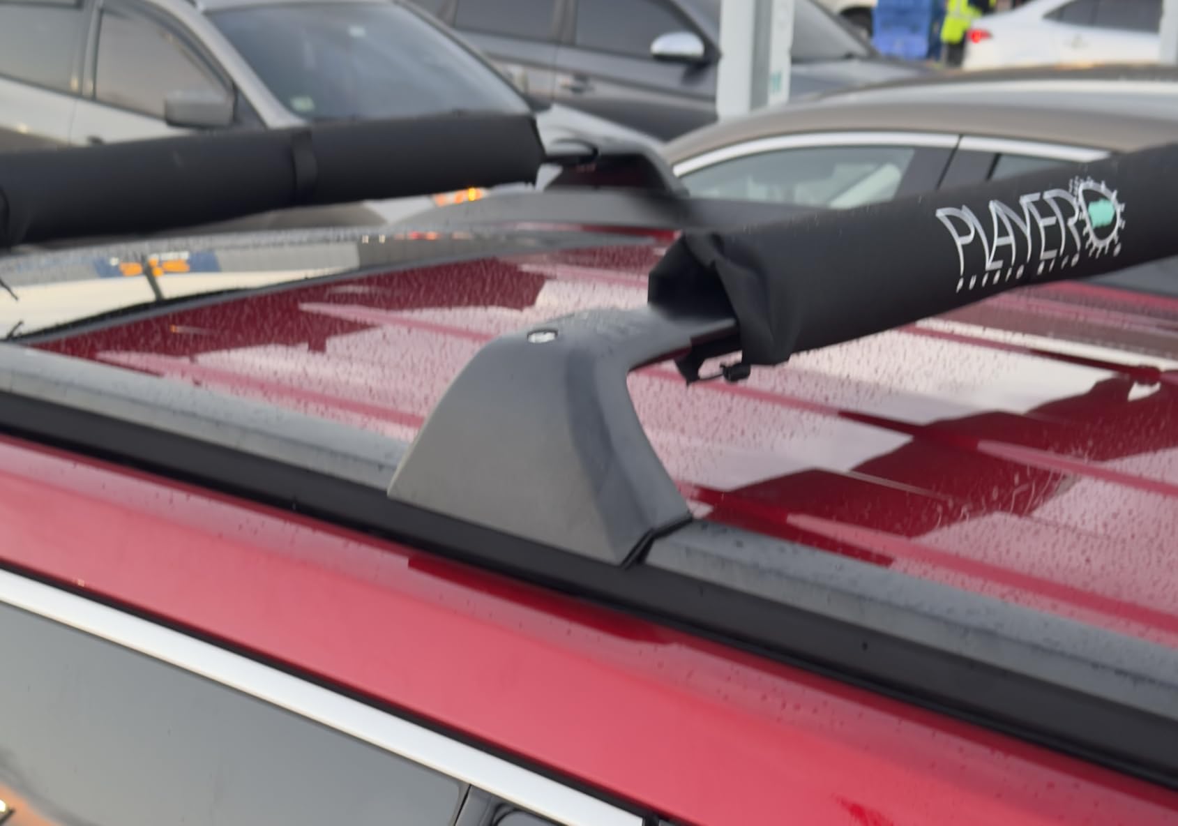 Roof Rack Cross Bars for 2014-2019 Toyota Highlander XLE Limited & SE | & LE Plus & LE 220lb Lockable Aluminum Heavy Duty Lockable Crossbars Rooftop Luggage Carrier customer photo 1