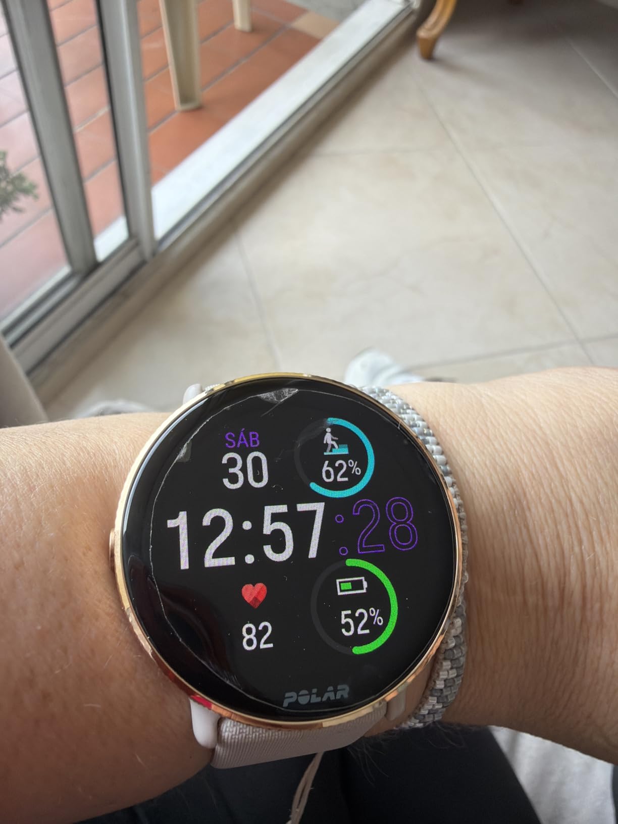 Polar Ignite 3 Series Fitness Tracking Smartwatch with AMOLED Display, GPS, Heart Rate Monitoring, Sleep Analysis, and Real-Time Voice Guidance; S-L, for Men or Women, Greige Sand customer photo 1