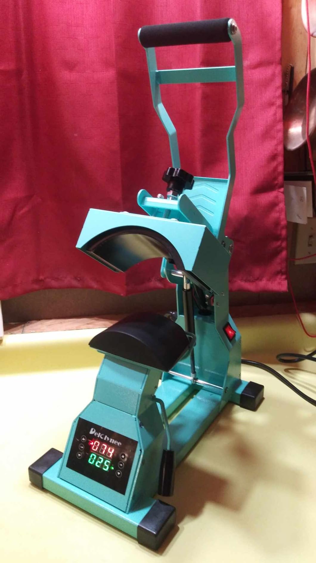 Hat Heat Press Machine for Caps with 2pcs Interchangeable Platens (6.7