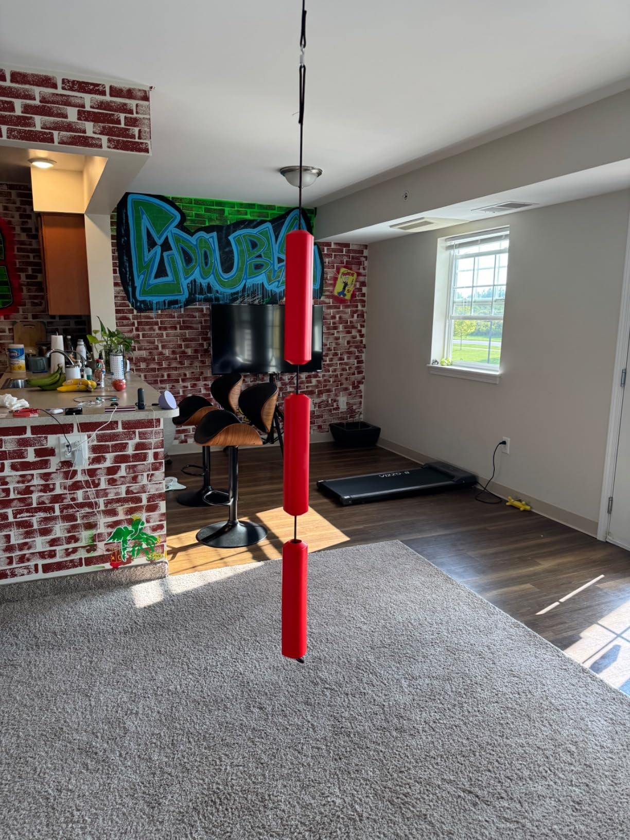 Jukestir Only Punching Bag with Dynamic Motion. Better Footwork Than Double End Bag, Speed Bag. More Agility Than Heavy Bag. Boxing MMA Equipment. Great Workout for Adult or Teen. Used by Pros. customer photo 1