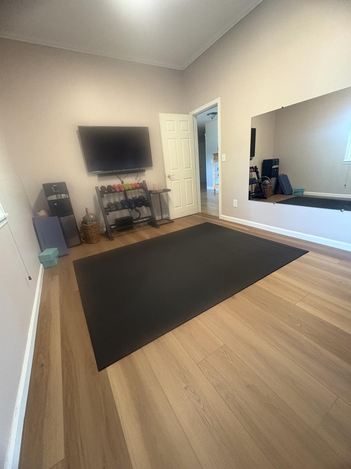HAPBEAR Large Exercise Mat-6'x4'/7'x5'/6'x8'/6'x9'/6'x10'/6'x12'x 1/3