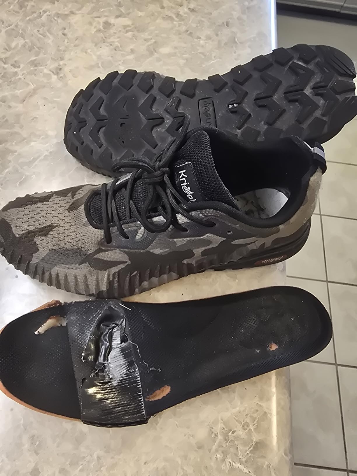 Kricely Men's Trail Running Shoes Fashion Walking Hiking Sneakers for Men Tennis Cross Training Shoe Outdoor Snearker Mens Casual Workout Footwear customer photo 2