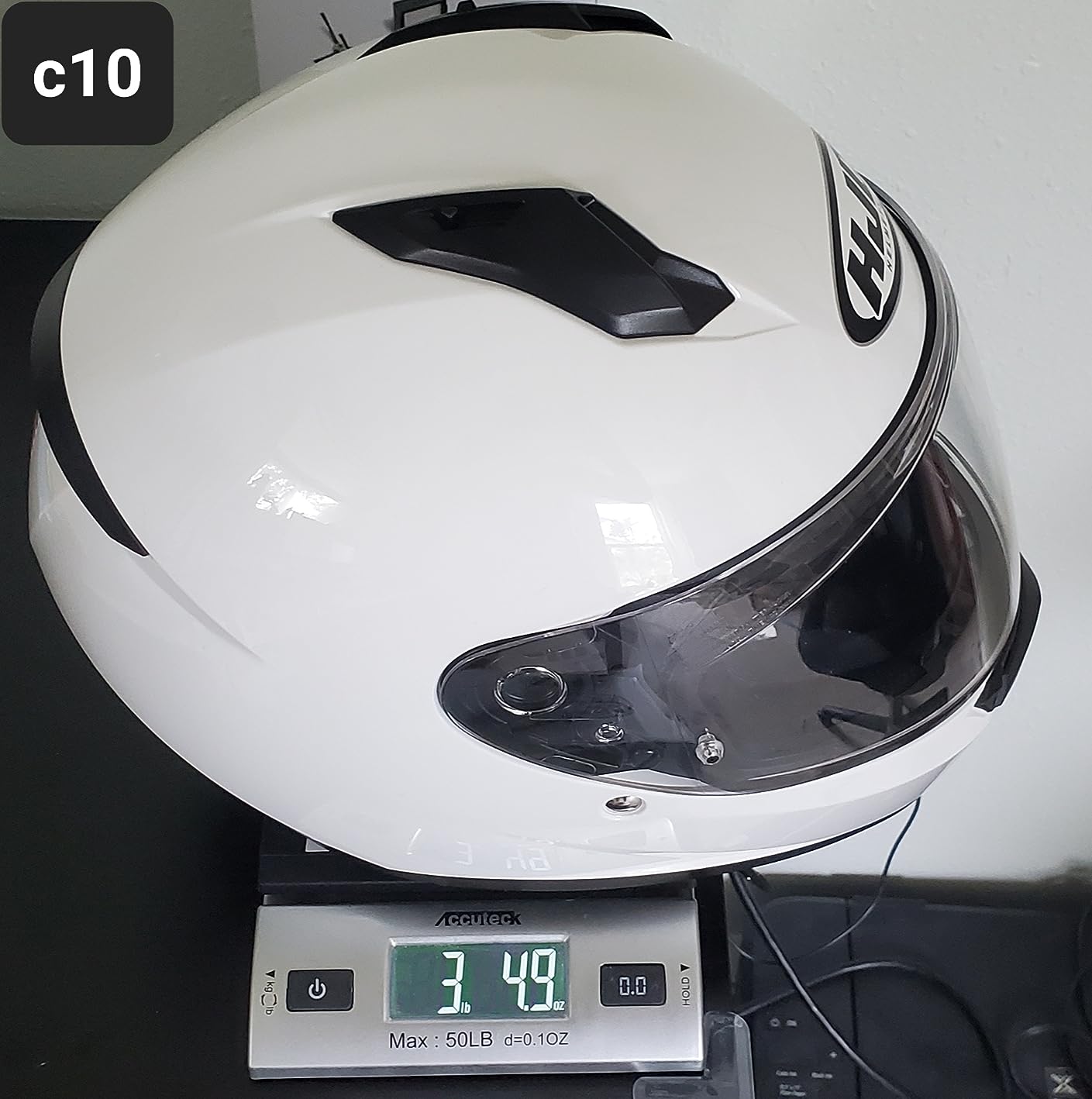 HJC C10 Solid Full Face Motorcycle Helmet (Semi Flat Black, Large) customer photo 1