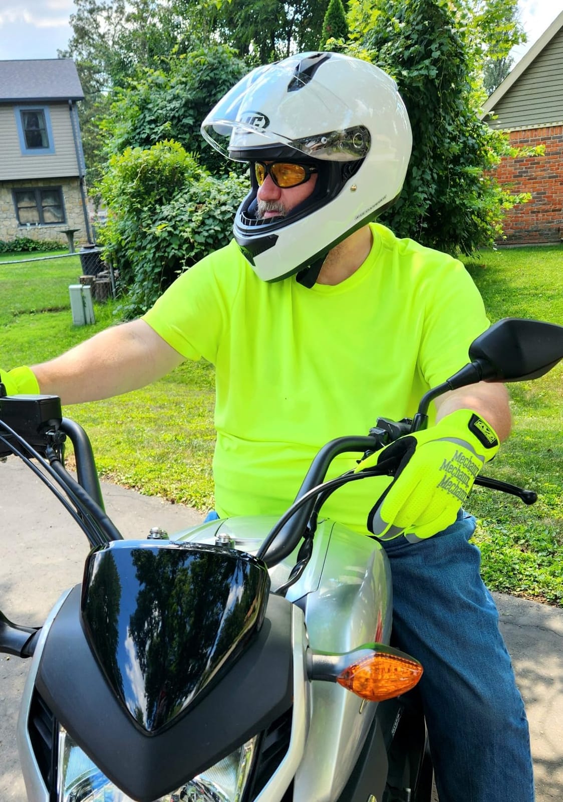 HJC C10 Solid Full Face Motorcycle Helmet (Semi Flat Black, Large) customer photo 2