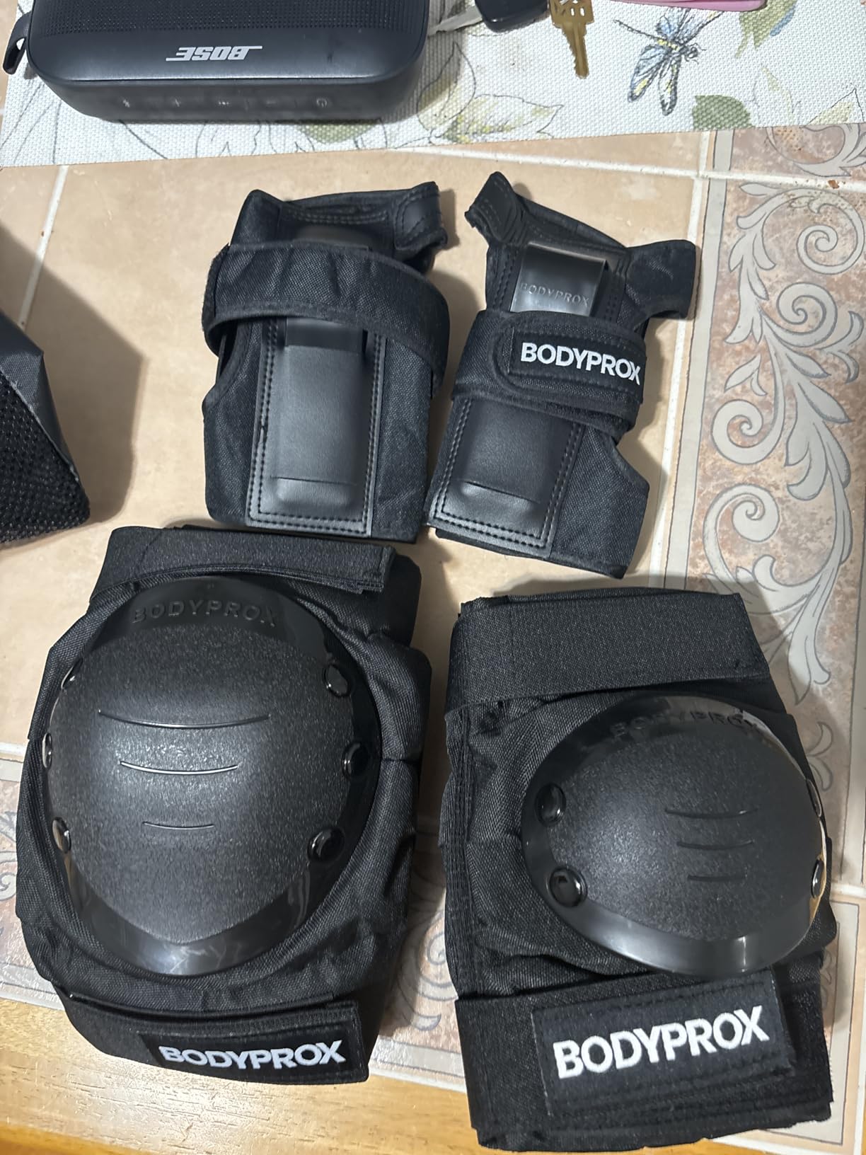 BODYPROX Knee Pads Elbow Pads Wrist Guards Set for Inline Skating, Skateboarding, Roller Derby and BMX Ride customer photo 1