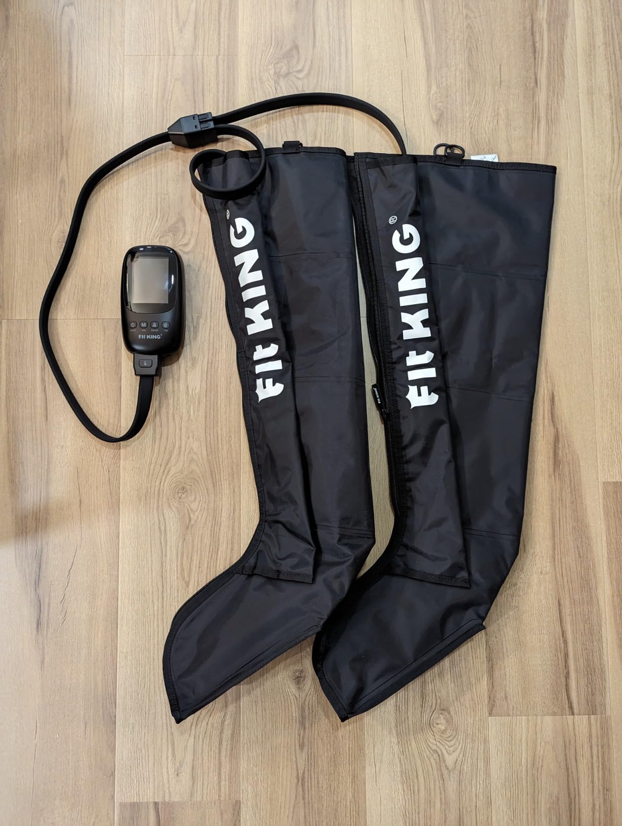 FIT KING Air Compression Recovery System, Full Leg Massager Boots (Large) | Sequential Compression Device for Fast Recovery, Enhance Performance for Athletes, FSA-HSA customer photo 2