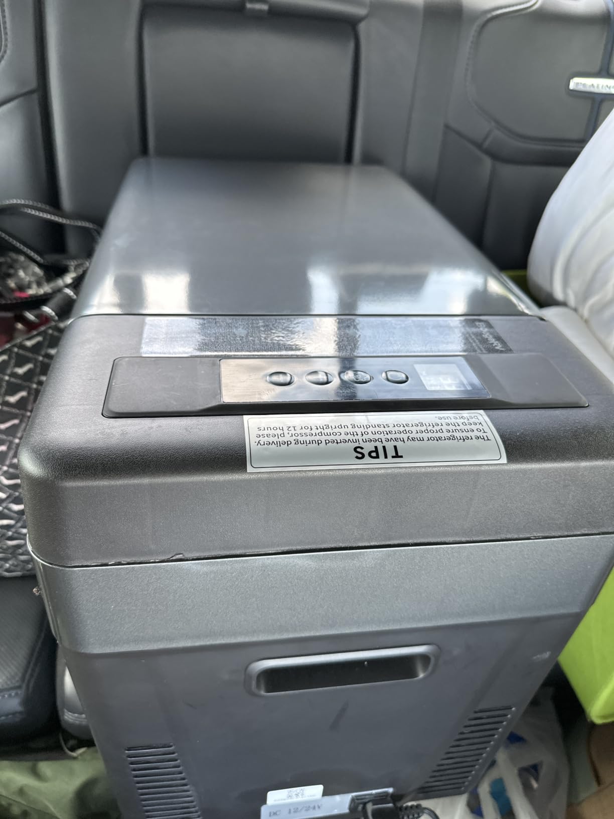 BougeRV 12v refrigerator 30 Quart, -8℉~50℉ Portable Freezer for Car, Black customer photo 1