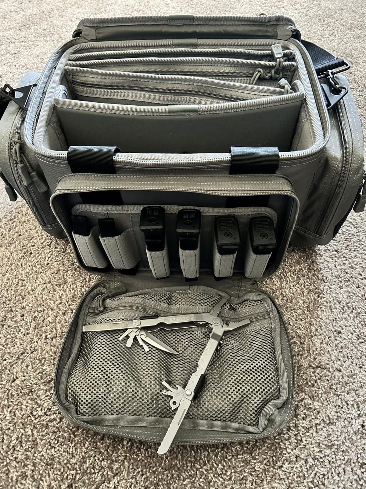Savior Equipment Specialist Series Tactical Double Scoped Handgun Firearm Case Pistol Bag For Outdoor Hunting Shooting Range, Lockable Compartment, Additional Magazine Storage Slots customer photo 2